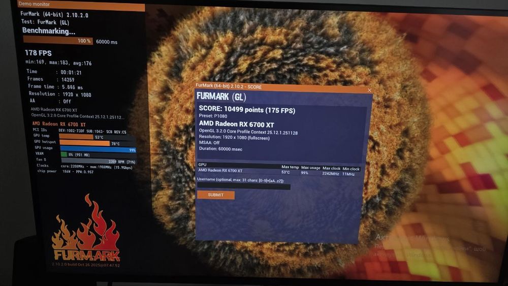 Видеокарта Asus Radeon RX 6700 XT Dual 12288MB  Factory Recertified