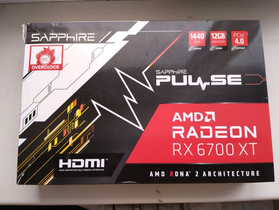 Відеокарта Sapphire Radeon    RX 6700 XT напів робоча /під ремонт