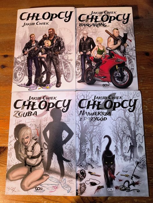 Zestaw 4 części cyklu "Chłopcy" Jakuba Ćwieka