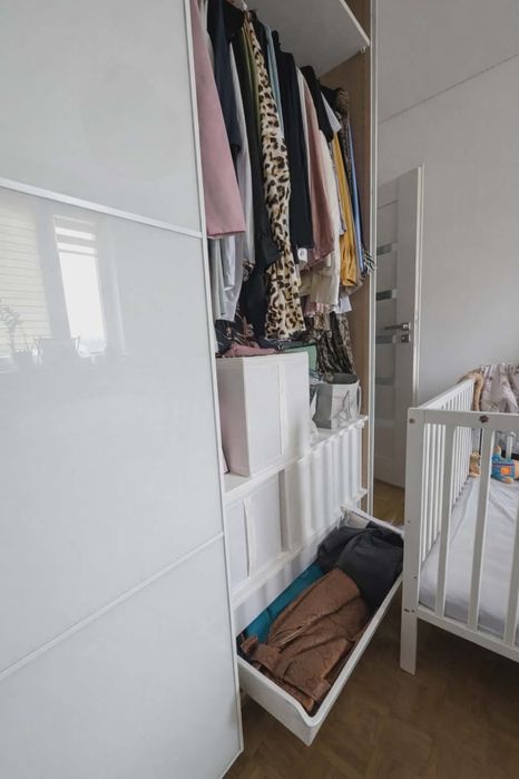 Duża szafa IKEA PAX 200x236 drzwi przesuwne + lustro – bardzo dobry st