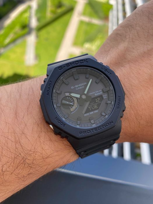 Zegarek męski Casio G-Shok CasiOak GA-B2100 -1A1ER | Tough Solar | Bluetooth