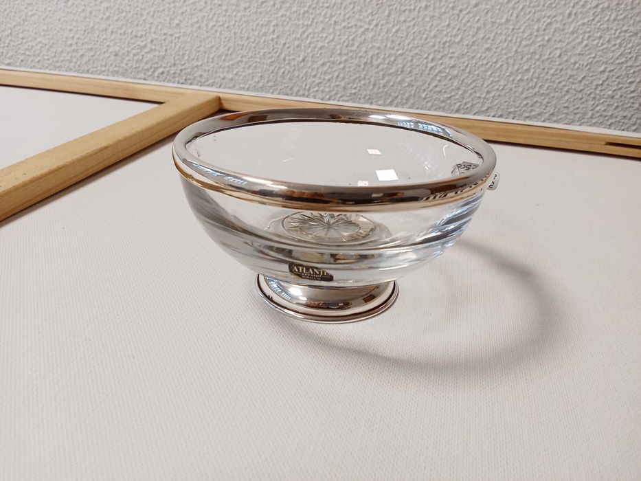 Taça em Cristal Atlantis com aplicações em Prata