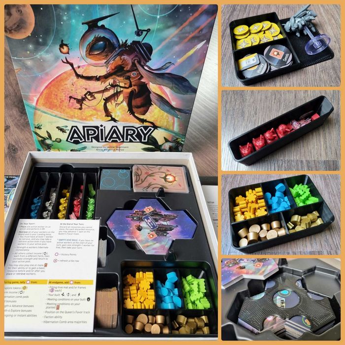 Insert 3D do gry Apiary – organizer elementów