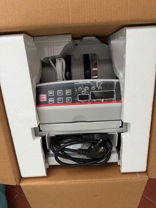 Máquina Contadora de Notas (Multi-Currency Counter) – Nova, na Caixa