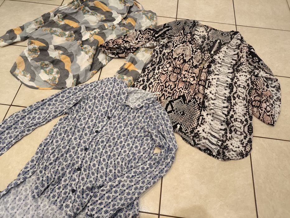 Ogromny zestaw ubrań bluzki koszule damskie eleganckie nowa  marynarka