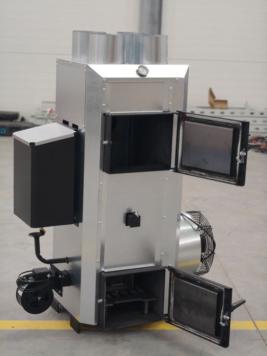 Koza piec dmuchawa warsztatowa piec nadmuchowy 30kw na olej i drewno