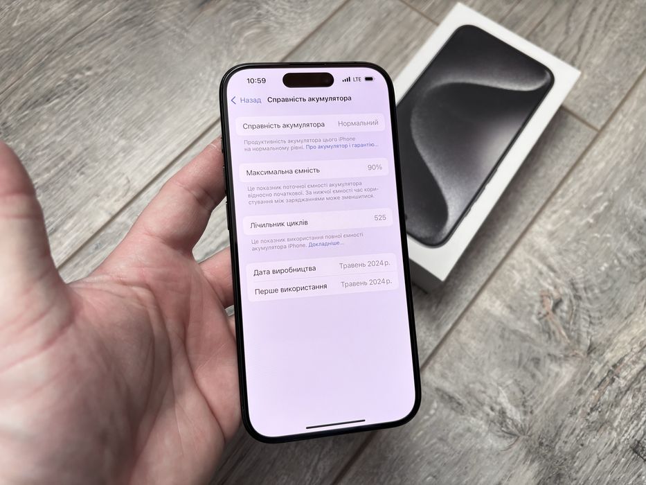 iPhone 15 Pro 256gb Black Titanium