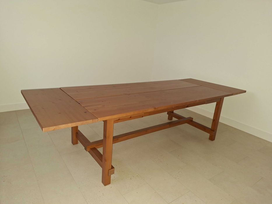 Stół rozkładany, bejca patynowa - Ikea NORDVIKEN