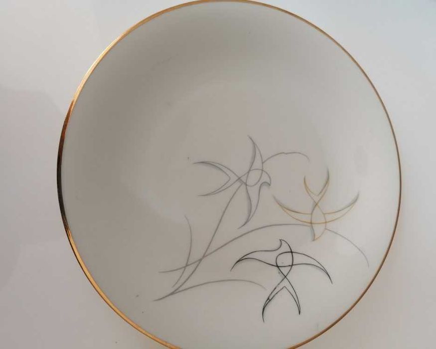 Pratos porcelana Alka Kunst Bavaria, andorinhas