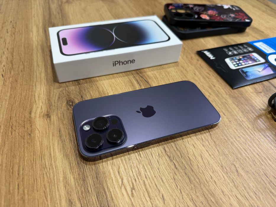 Okazja!!! Iphone 14 Pro - Deep Purple! Super Stan! Kondycja Baterii 100%!