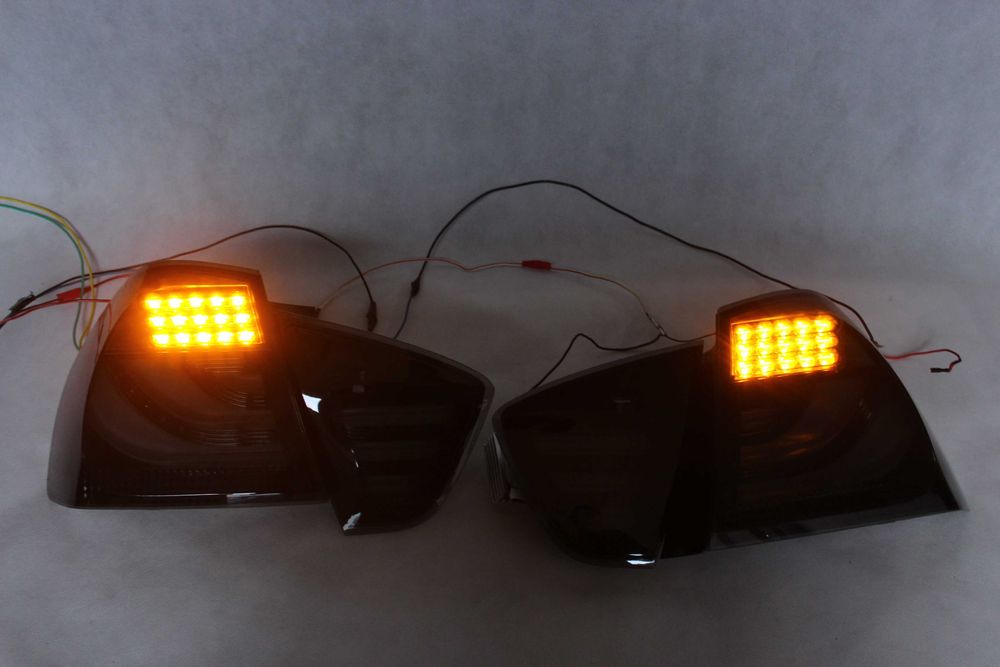 Lampy światła tył tylne BMW E90 05-08 SEDAN RED LED BAR NEON IGŁA