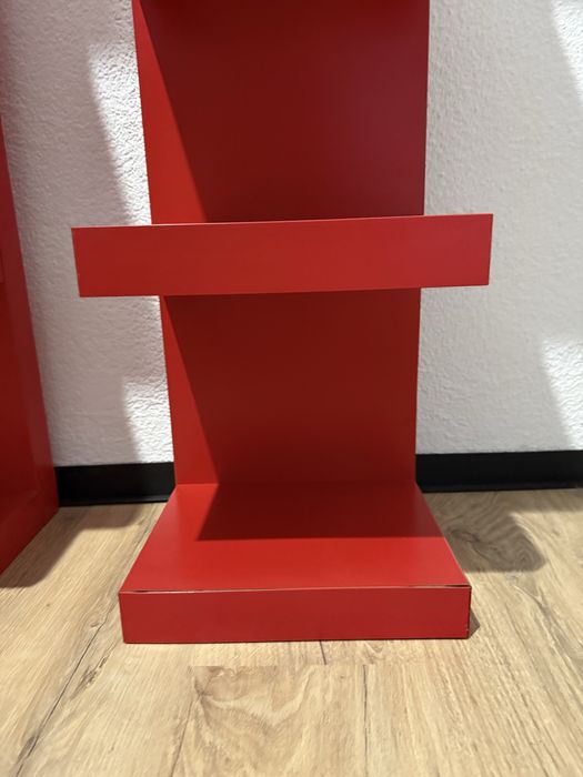 Półka scienna czerwona ikea lack 30x190