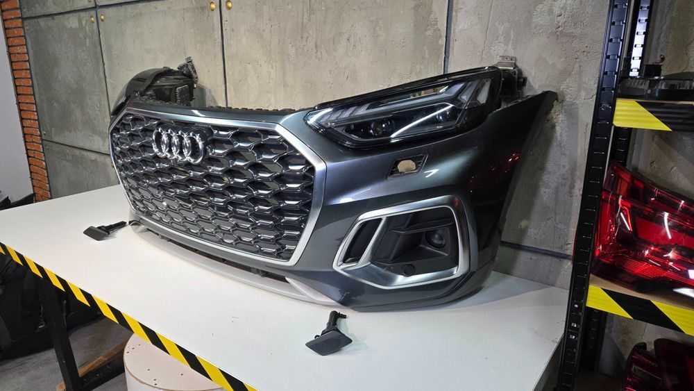 Бампер + фари Audi Q5 80A Rest Matrix (Європа) audi q5 ауди ку5 матрик в зборі! в наявності!