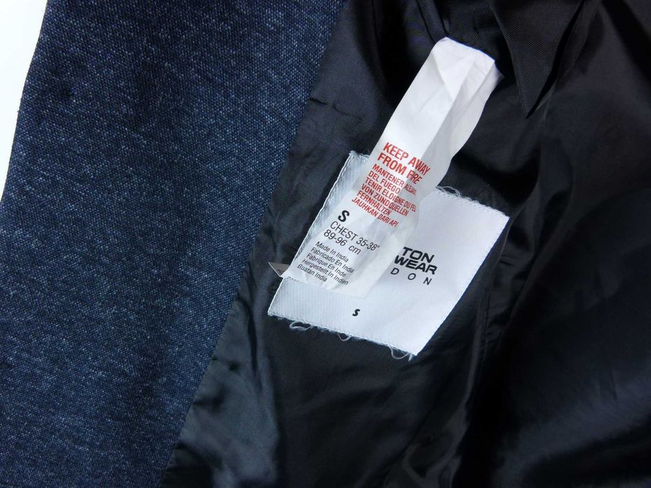 Burton Menswear granatowa marynarka melanż / S