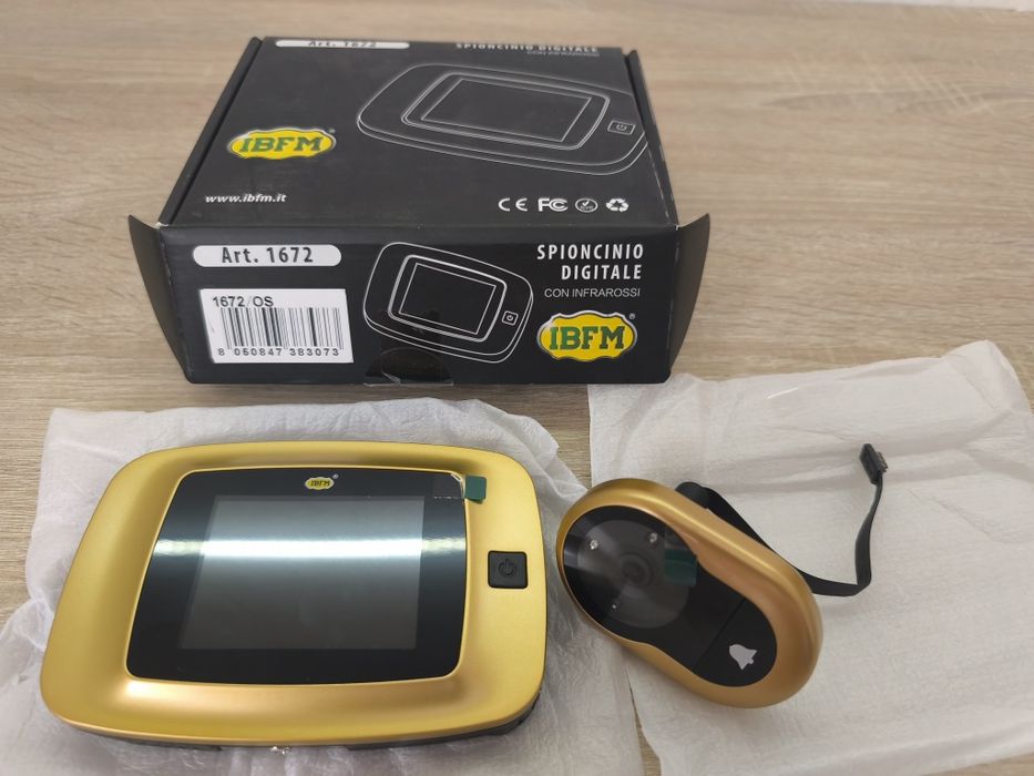 Цифрове дверне вічко глазок IBFM Art. 1672 (Італія) — LCD 2.8" + Нічне баченн