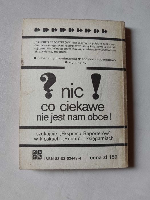 Ekspres Reporterów 1988, "Wielki strach. Zielarze nam radzą"