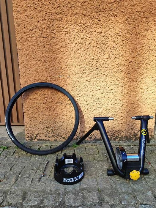 Rolo Treino bicicleta +pneu +suporte frontal (vendo junto ou separado)