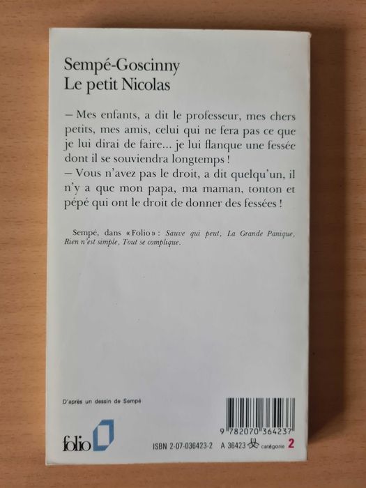 Livro "Le Petit Nicolas" de Sempé-Goscinny