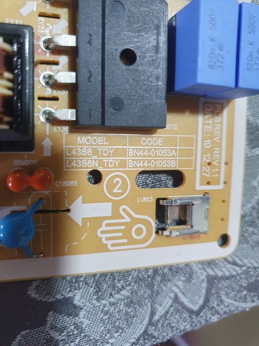 Placas tv samsung UE43TU8000KXXU