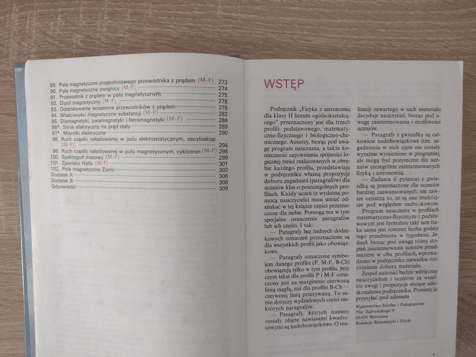 Fizyka z astronomią do klasy II liceum ogólnokształcącego