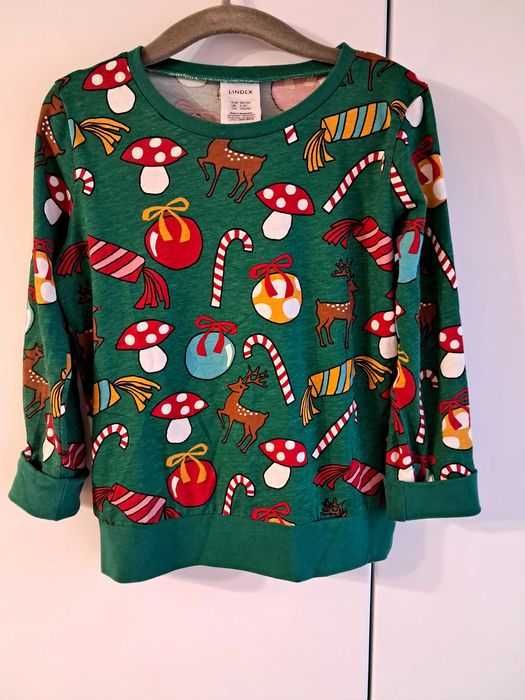 Nowość 2024:) bluzeczka na Boże Narodzenie Lindex 98/104