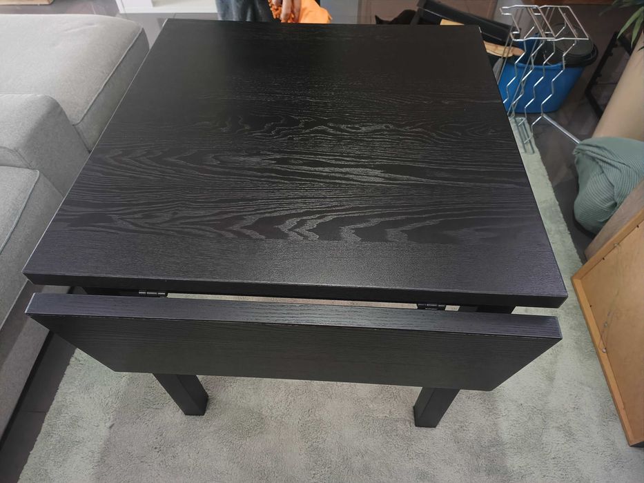 Mesa preta extensível