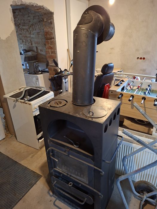 Kominek z szyba duży