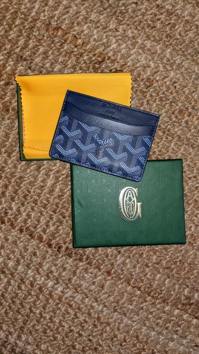Portfel card holder Goyard w kolorze navy blue