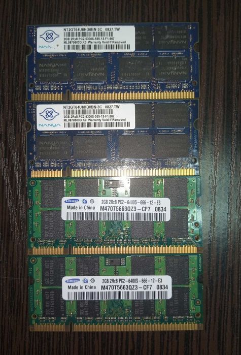 оперативна пам'ять 2Gb DDR2 so-dimm
