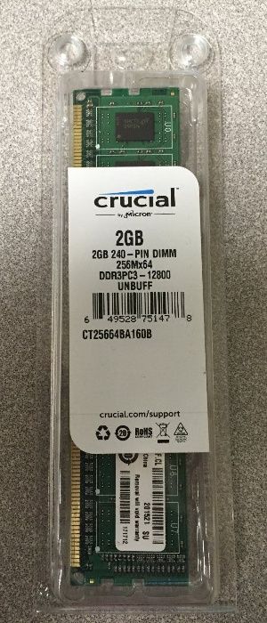 Память 2Gb DDR3-1600 Crucial , новая