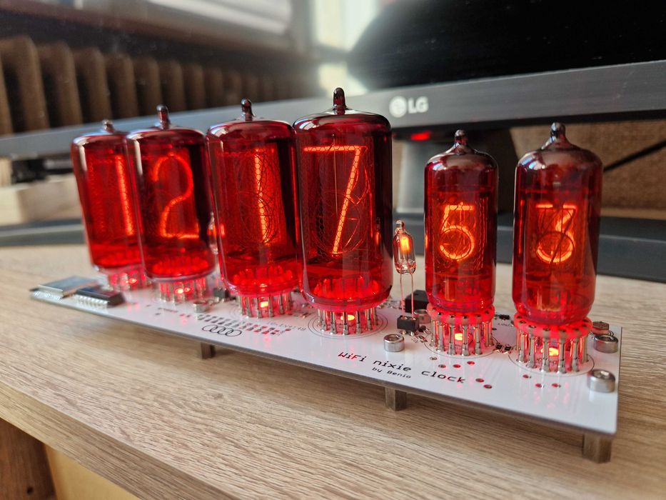 Zegar nixie z566m + z573m WiFi NTP BEZ LAMP