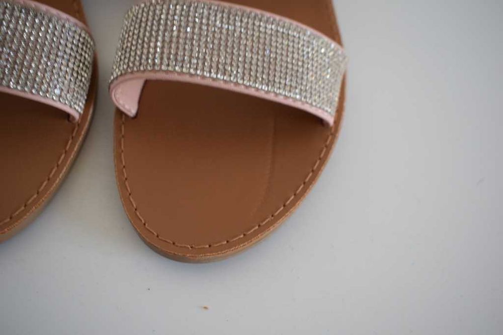 JustFab klapki pudrowy róż buty 37 ,5