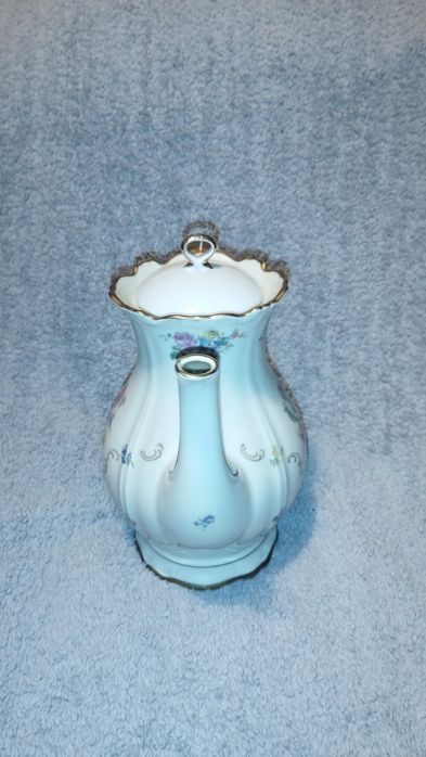 Фарфоровый кувшин (чайник, кофейник), роспись позолота,"VEB R", Герман