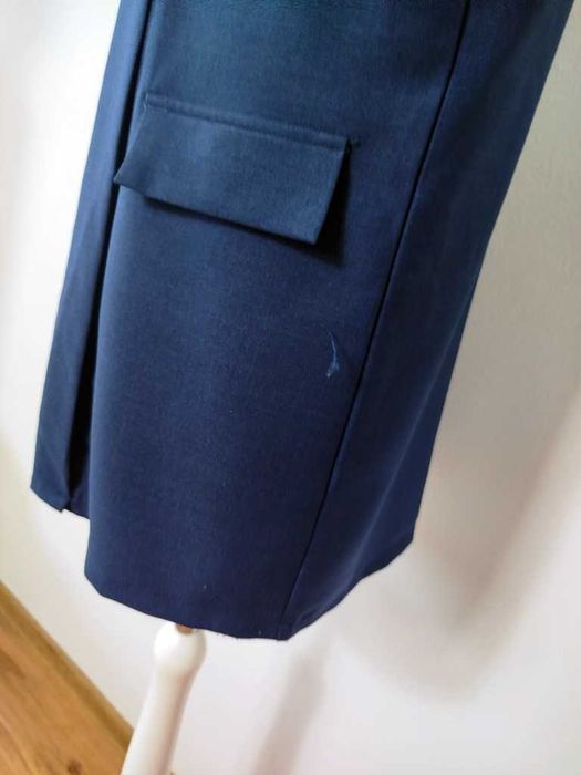 granatowa narzutka ala marynarka