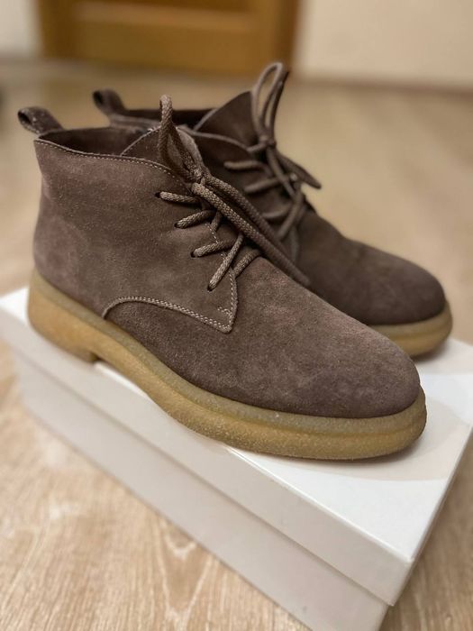 Ботінки Черевики жіночі 38 стиь Loro Piano демі єврозима замша байка