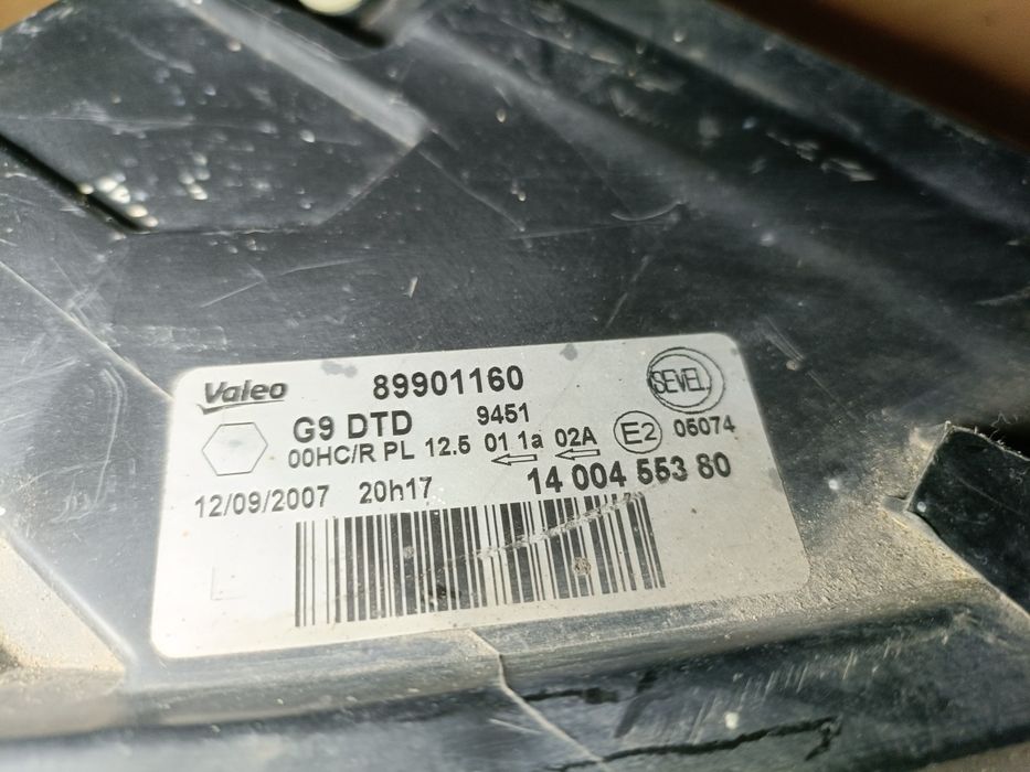 Lampa przód prawa Citroen jumpy II scudo expert  oryginał gwarancja