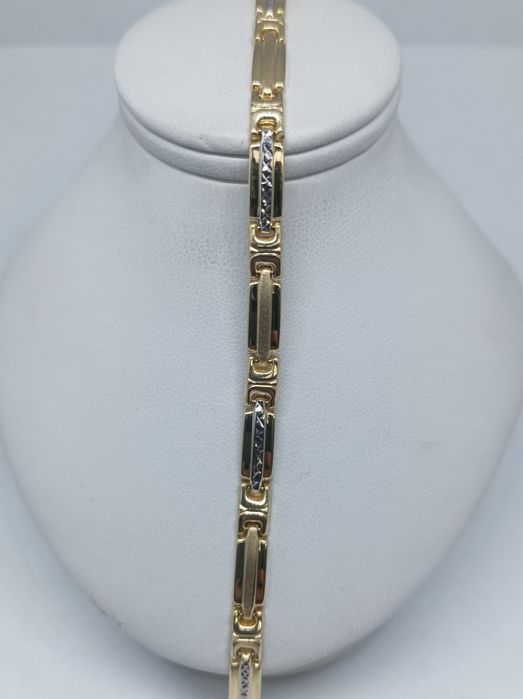 Złota bransoletka 585 długość 19 cm