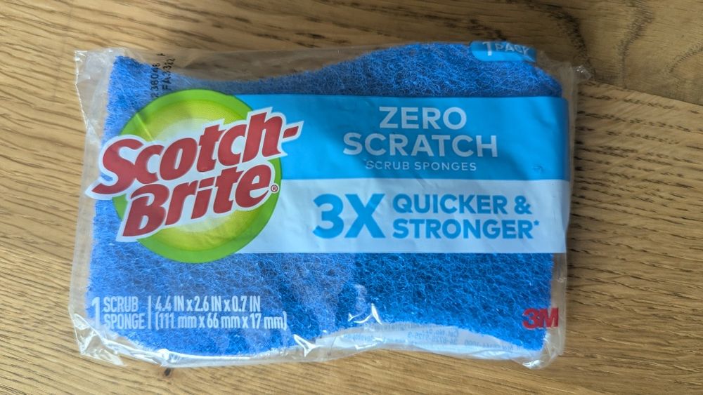 Gąbka kuchenna Scotch Brite zero scratch  5 sztuk