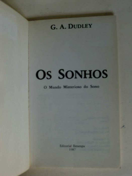 Os Sonhos
de G. A. Dudley