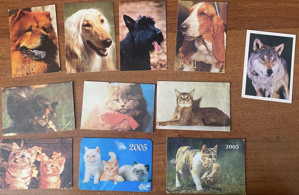 Календарики животные