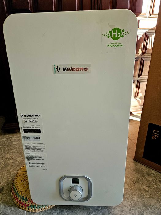 Esquentador Novo Gás Natural Vulcano  Ventilado 15 dias de uso