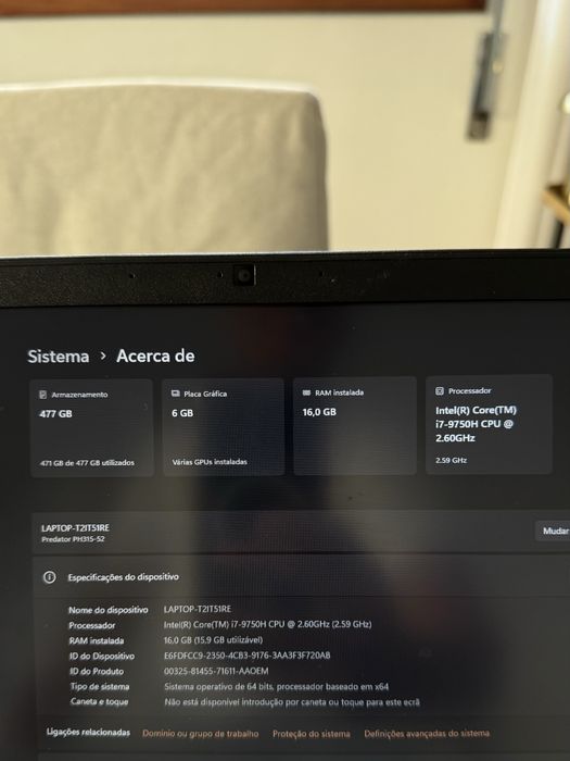 Acer Predator Helios 300 - RTX2060 + Extras