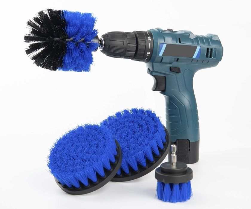 BOZKAA Zestaw 4 szczotek do wiertarki Power Scrubber,