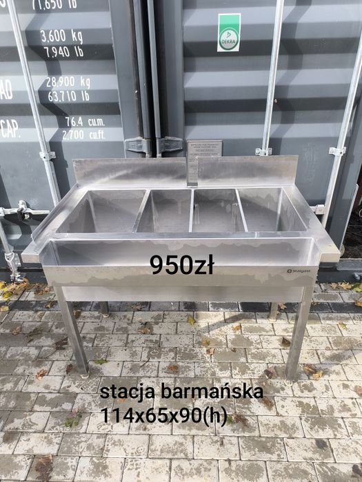 Meble nierdzewne, zlewy, baseny