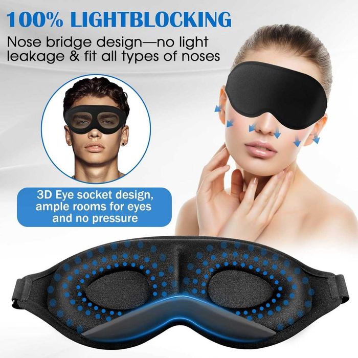 WONSAR Maska do spania dla kobiet i mężczyzn