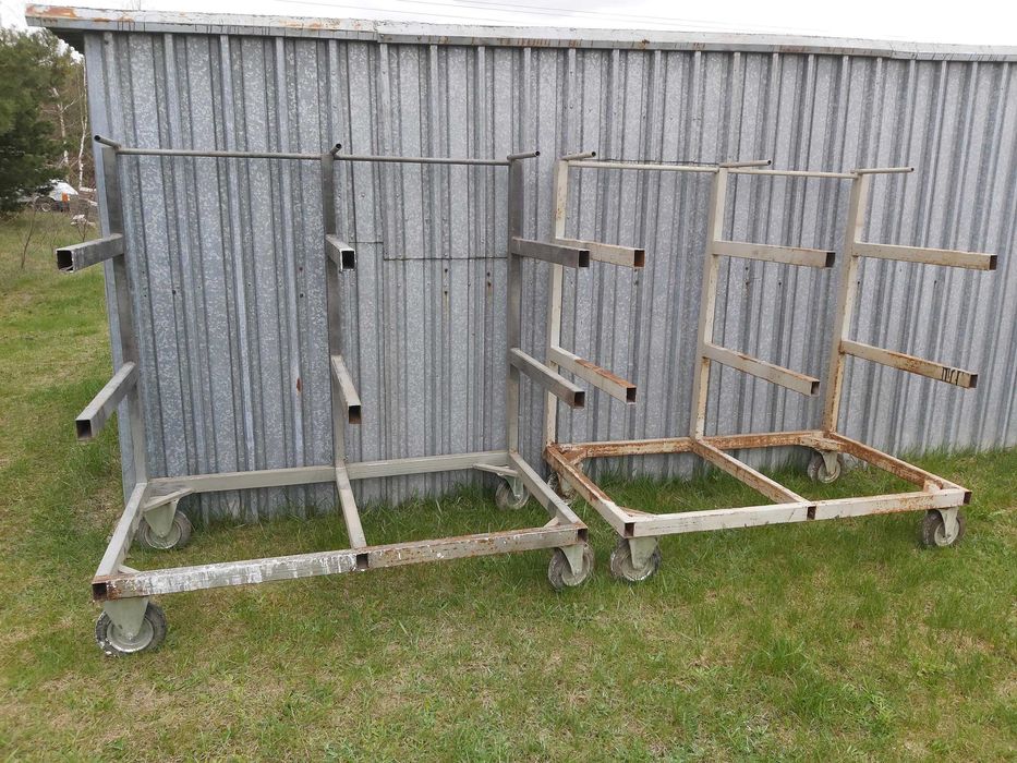 Stojak do lakierowania Wózek na kółkach podstawa półka mobilna