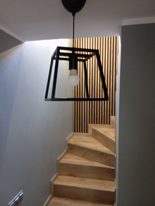Lampa sufitowa IKEA wisząca czarna metal