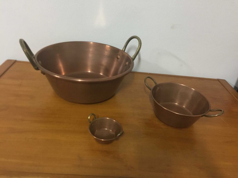 Conjunto de Tachos de Cobre