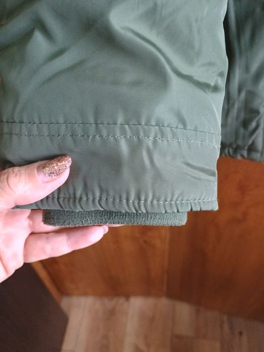 Zimowa Kurtka dziewczęca 158 zielona