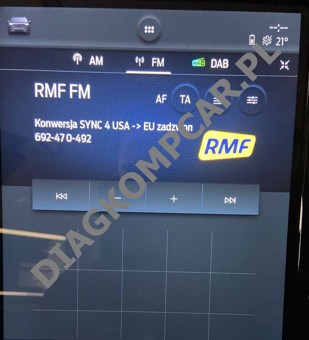 Navigacja SYNC 4 Ford F-150 Mustang Mach-e Egde 2022 USA - EU SYNC4